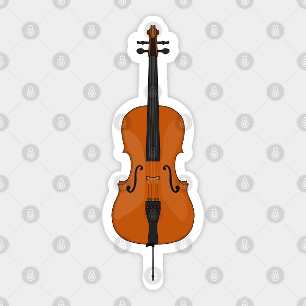 A Beautiful Cello Sticker by DiegoCarvalho